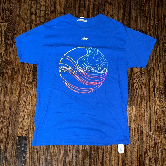 Advisory Board Crystals ABC Graphic Logo Blue T-Shirt Size Large - Picture 6 of 6